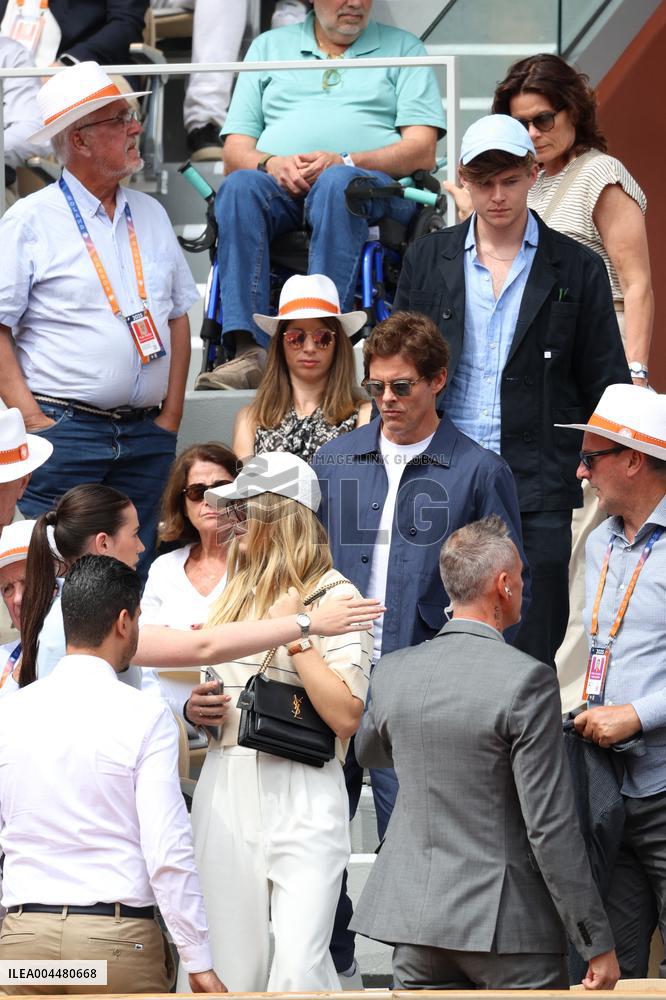 2025 French Open - Celebrities In Stands Day 8 NB