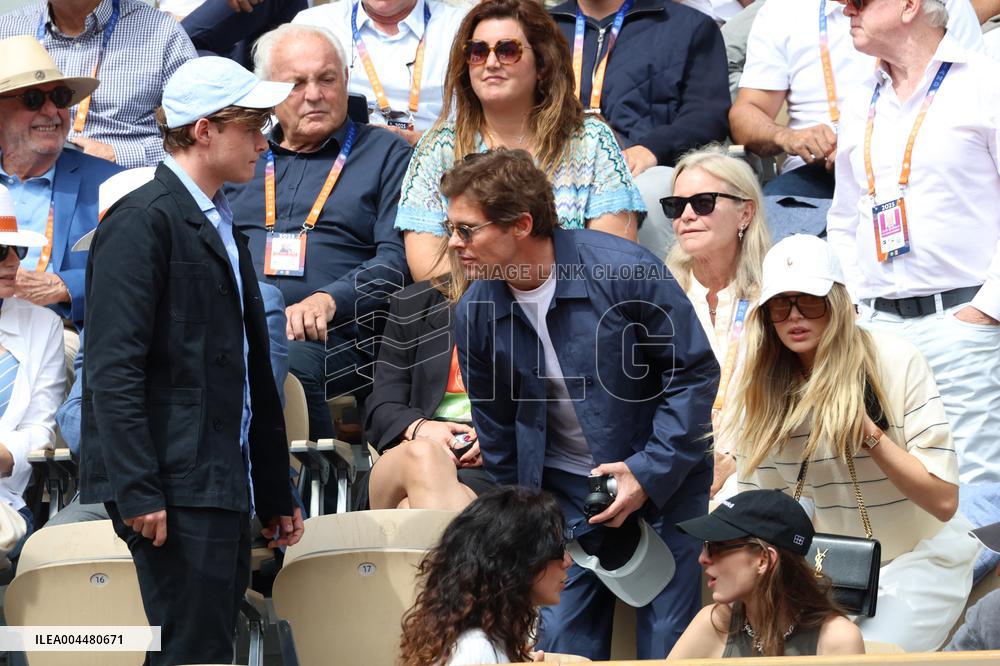 2025 French Open - Celebrities In Stands Day 8 NB