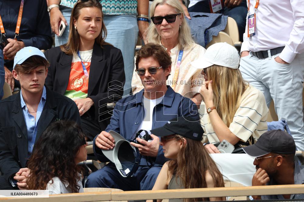 2025 French Open - Celebrities In Stands Day 8 NB