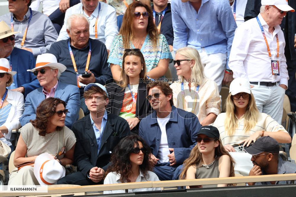 2025 French Open - Celebrities In Stands Day 8 NB