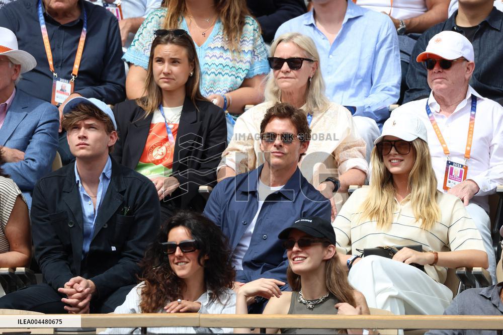2025 French Open - Celebrities In Stands Day 8 NB