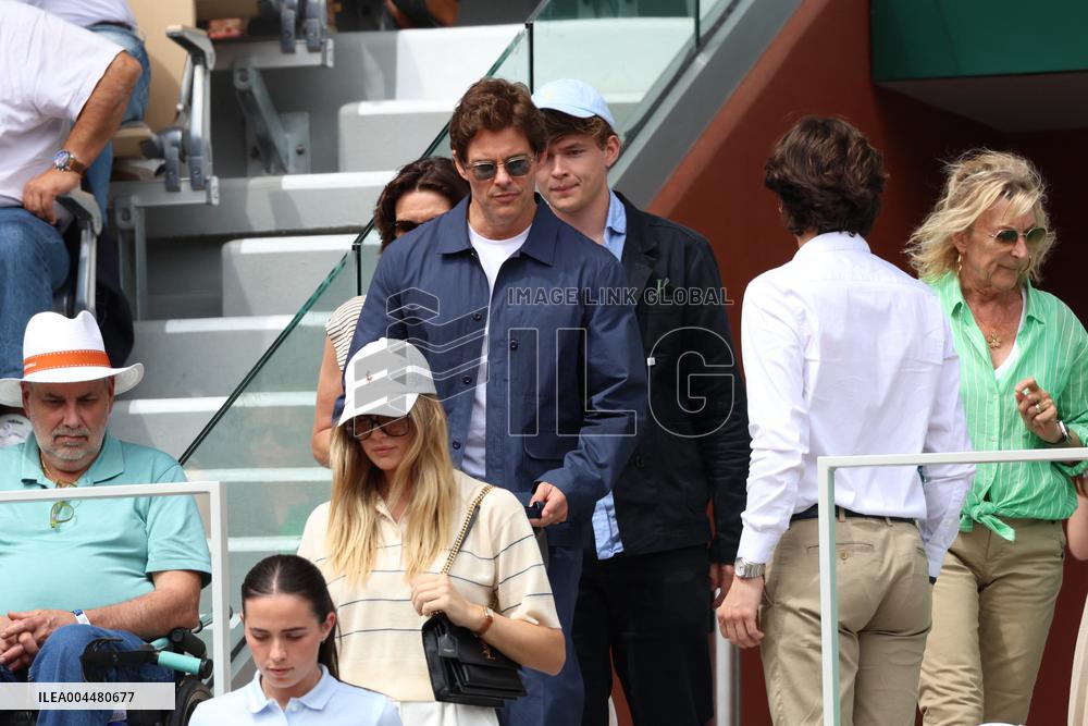 2025 French Open - Celebrities In Stands Day 8 NB