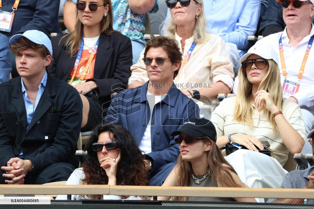 2025 French Open - Celebrities In Stands Day 8 NB