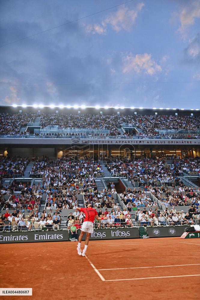 2025 French Open - Novak Djokovic Day 7