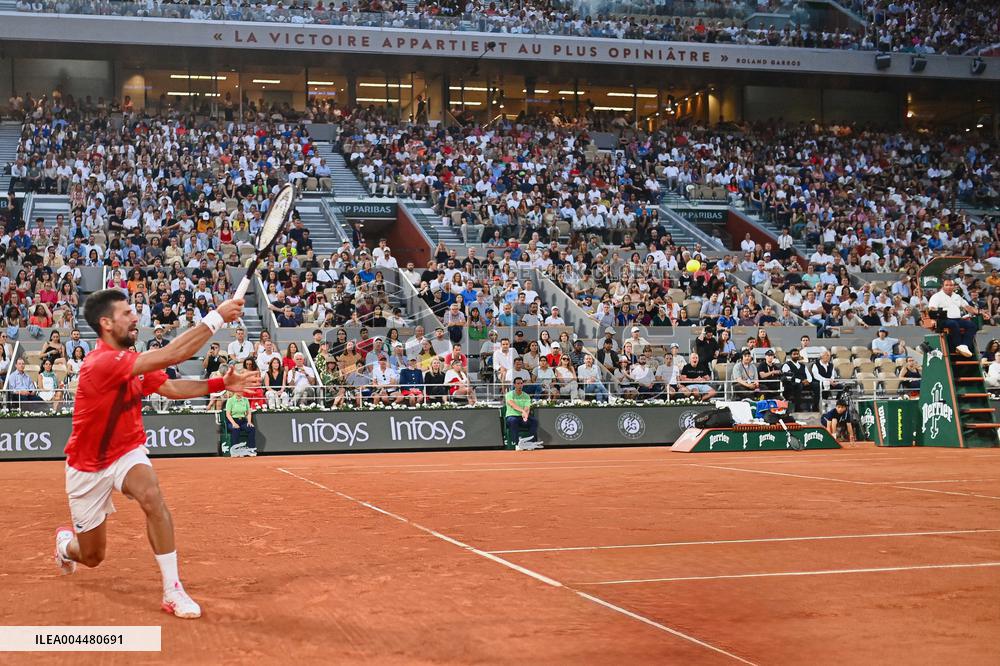 2025 French Open - Novak Djokovic Day 7