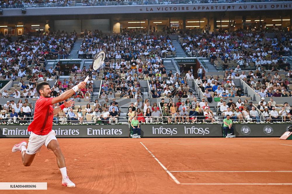 2025 French Open - Novak Djokovic Day 7