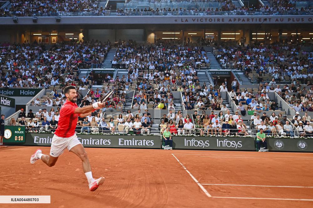 2025 French Open - Novak Djokovic Day 7