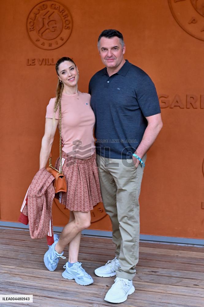 Franck Castel - 2025 French Open - Celebrities At Village Day 7 - Bela