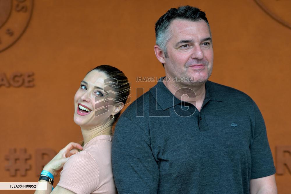 Franck Castel - 2025 French Open - Celebrities At Village Day 7 - Bela