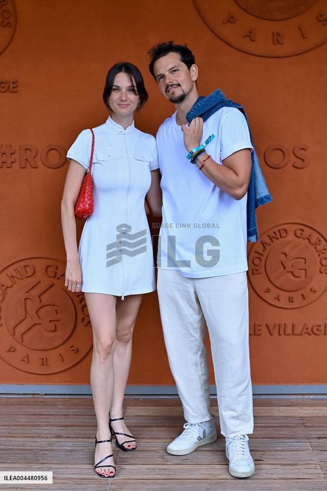 Franck Castel - 2025 French Open - Celebrities At Village Day 7 - Bela