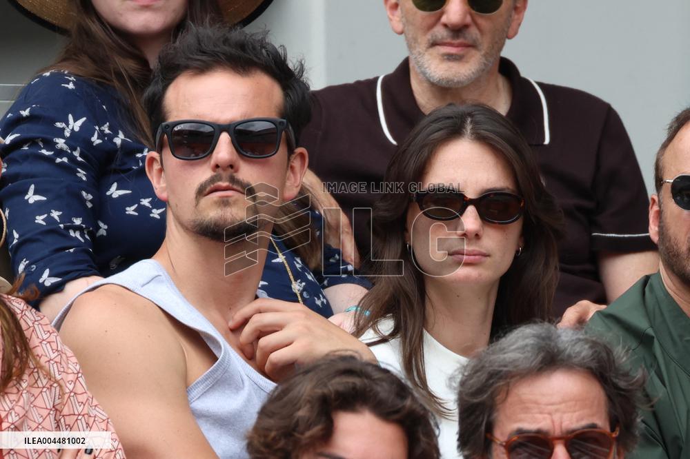 2025 French Open - Celebrities In Stands Day 8