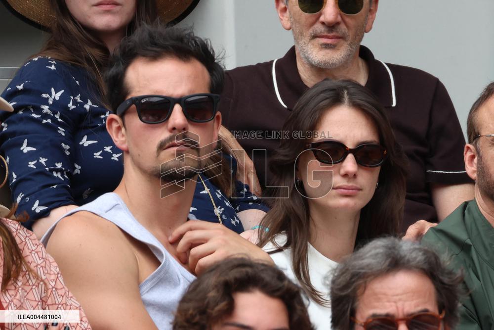 2025 French Open - Celebrities In Stands Day 8
