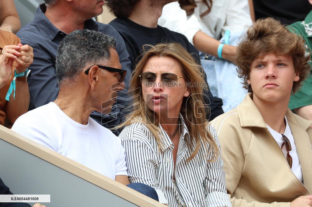 2025 French Open - Celebrities In Stands Day 8