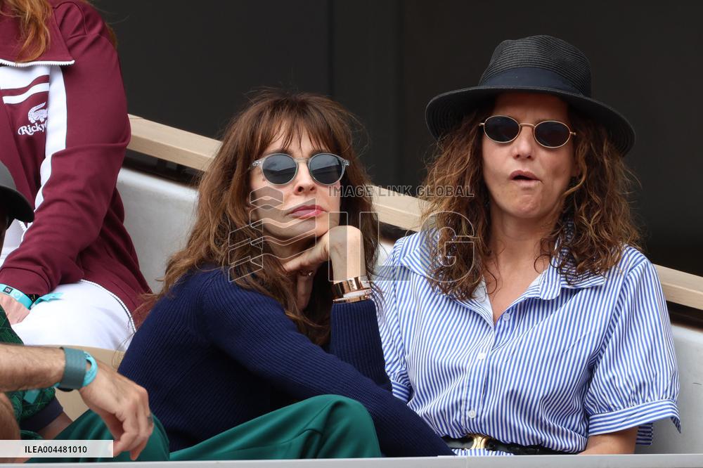 2025 French Open - Celebrities In Stands Day 8