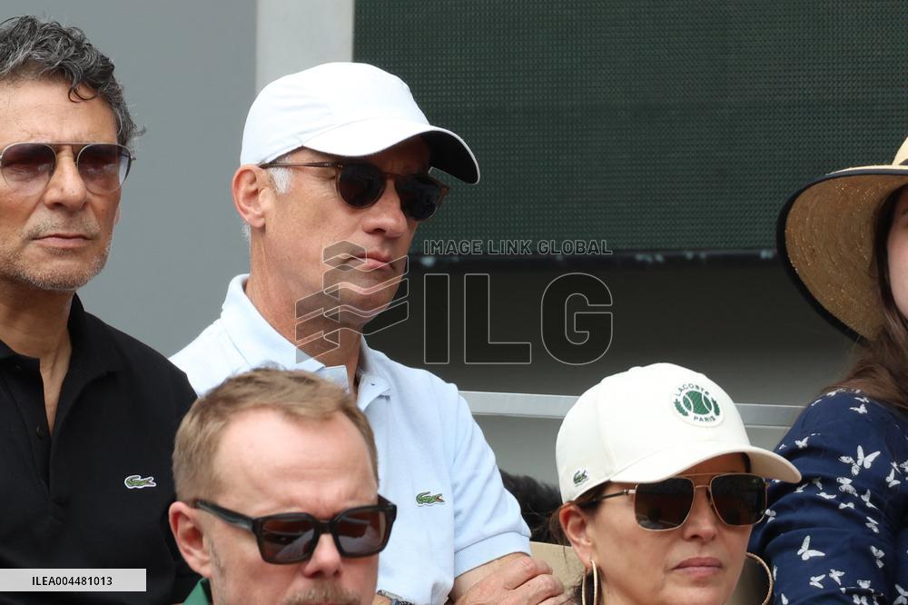 2025 French Open - Celebrities In Stands Day 8