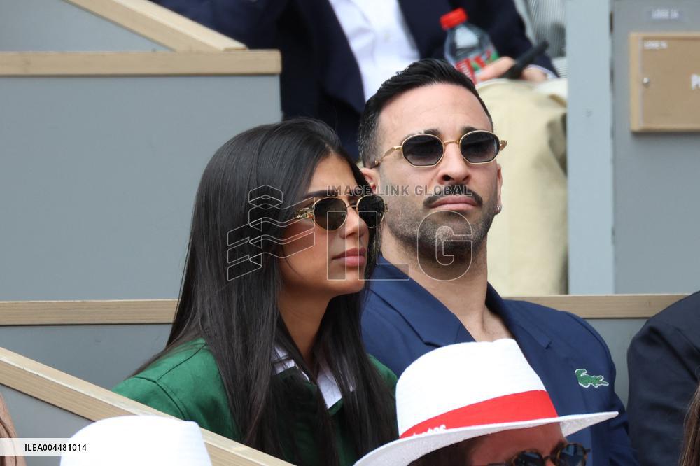 2025 French Open - Celebrities In Stands Day 8