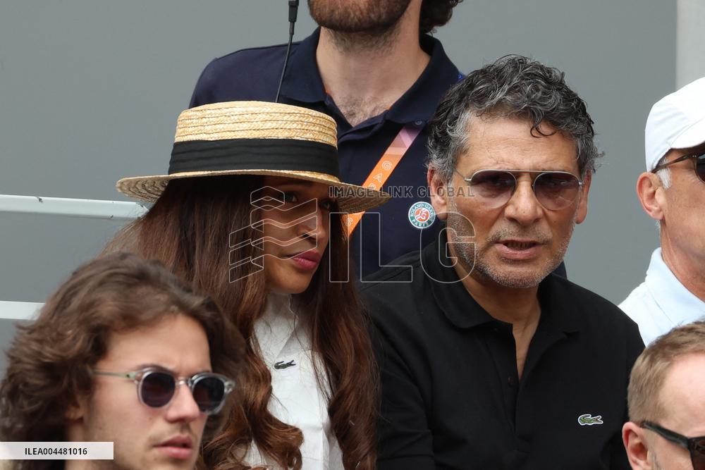 2025 French Open - Celebrities In Stands Day 8