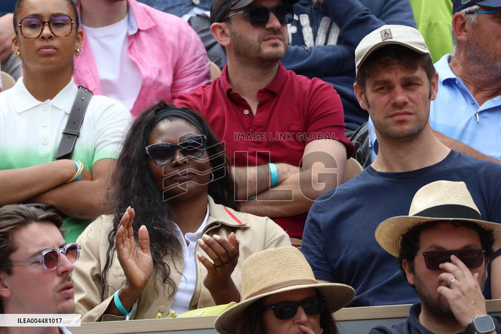 2025 French Open - Celebrities In Stands Day 8