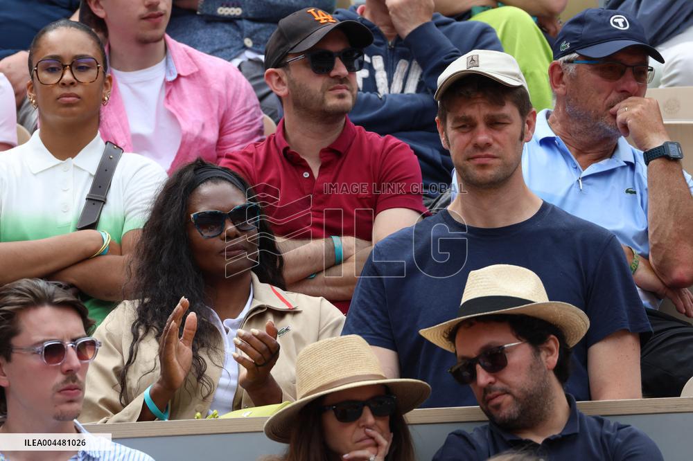 2025 French Open - Celebrities In Stands Day 8