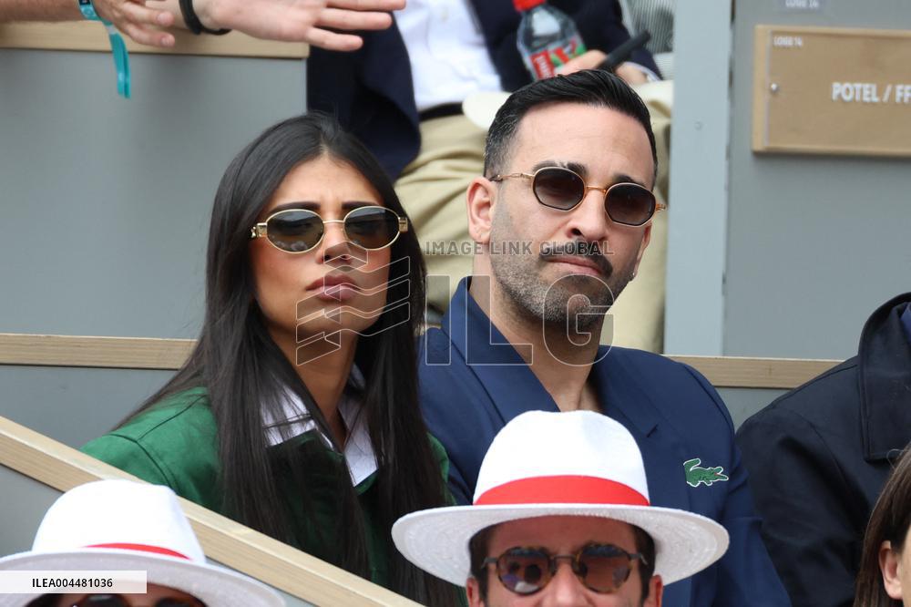 2025 French Open - Celebrities In Stands Day 8