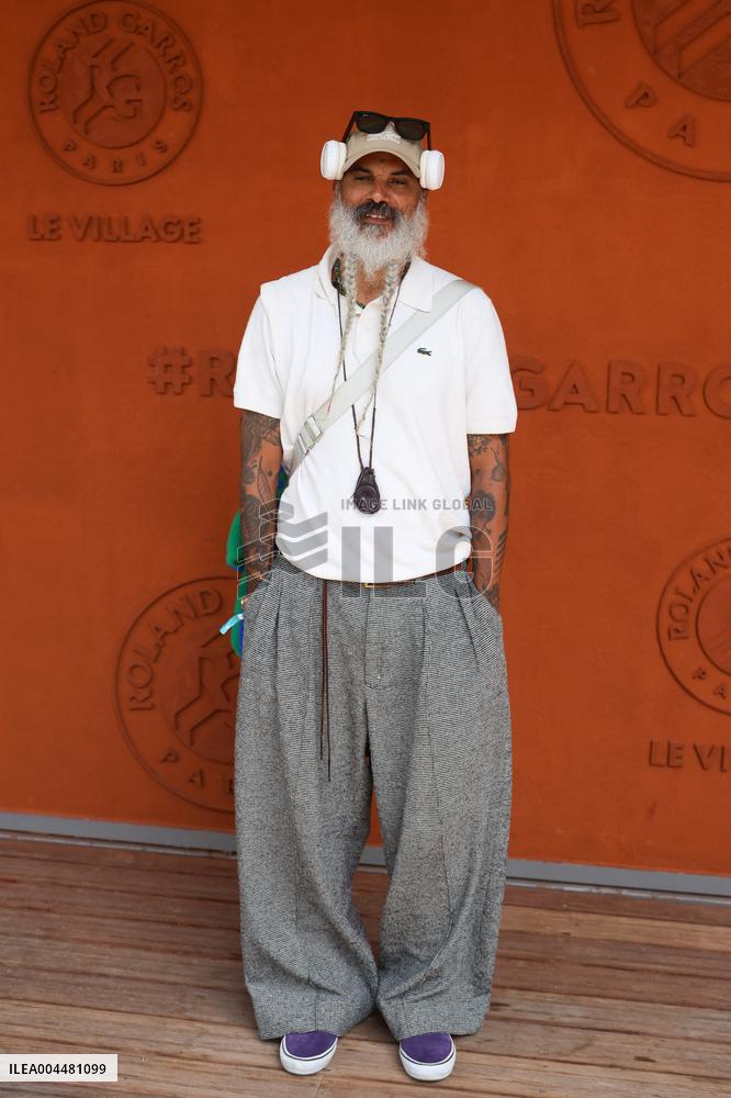 2025 French Open - Celebrities At Village Day 8 NB