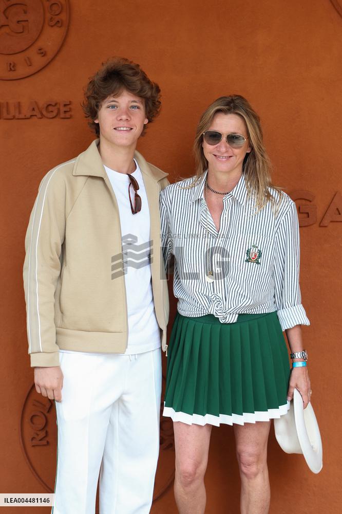 2025 French Open - Celebrities At Village Day 8 NB