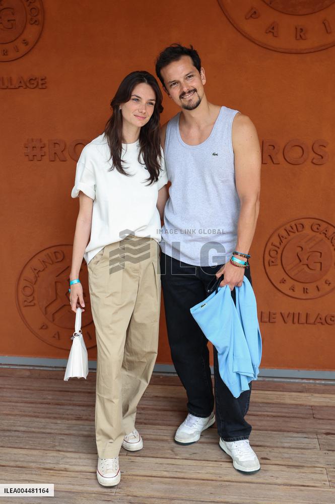 2025 French Open - Celebrities At Village Day 8 NB