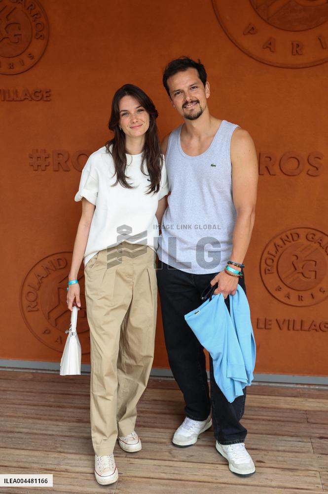 2025 French Open - Celebrities At Village Day 8 NB