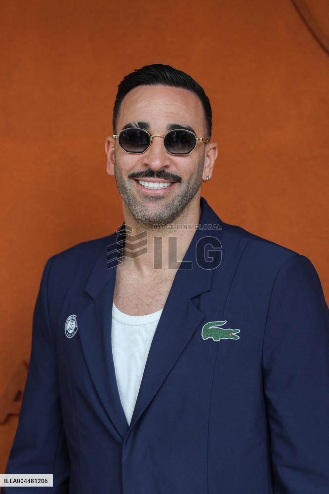 2025 French Open - Celebrities At Village Day 8 NB