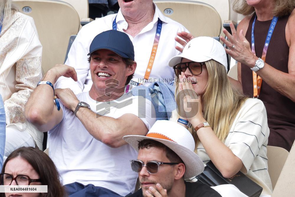 2025 French Open - Celebrities In Stands Day 8 NB