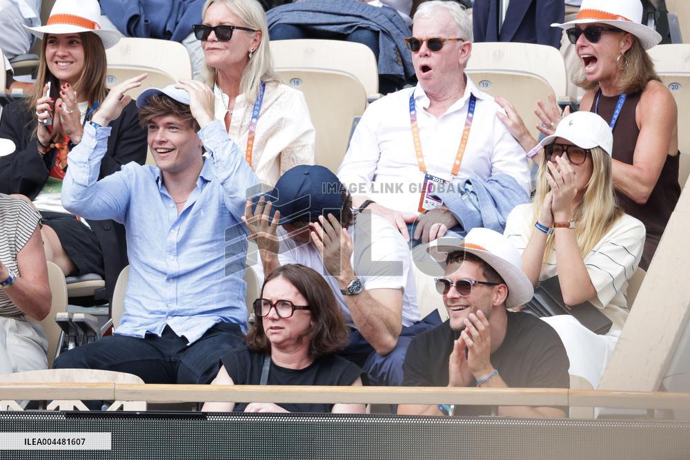 2025 French Open - Celebrities In Stands Day 8 NB