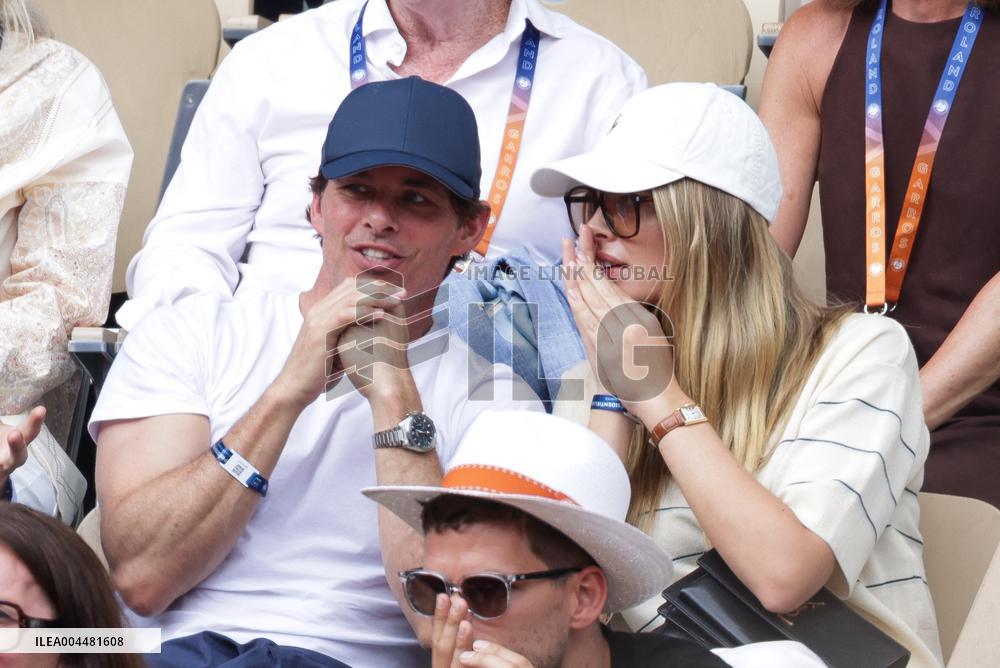 2025 French Open - Celebrities In Stands Day 8 NB