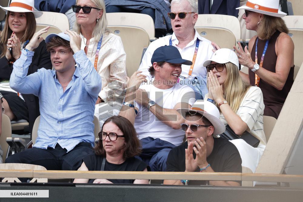 2025 French Open - Celebrities In Stands Day 8 NB