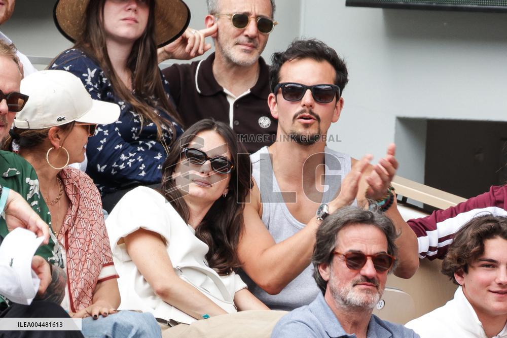 2025 French Open - Celebrities In Stands Day 8 NB