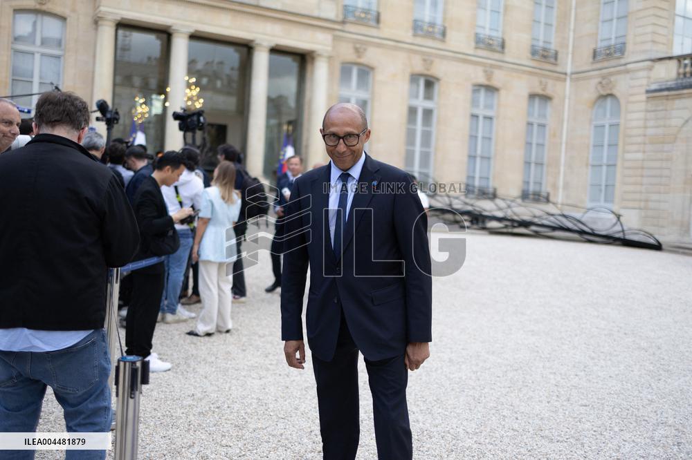 Ceremony at the Elysee for 2025 PSG UEFA Victory - Paris