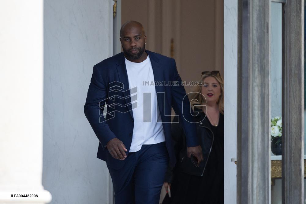 Ceremony at the Elysee for 2025 PSG UEFA Victory - Paris
