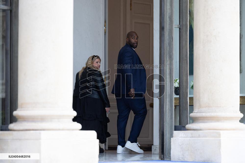 Ceremony at the Elysee for 2025 PSG UEFA Victory - Paris