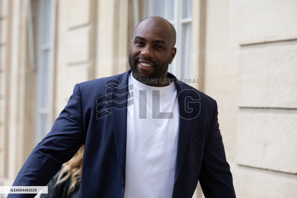 Ceremony at the Elysee for 2025 PSG UEFA Victory - Paris