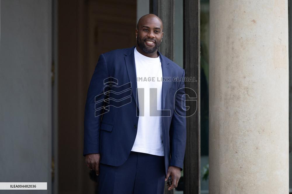 Ceremony at the Elysee for 2025 PSG UEFA Victory - Paris