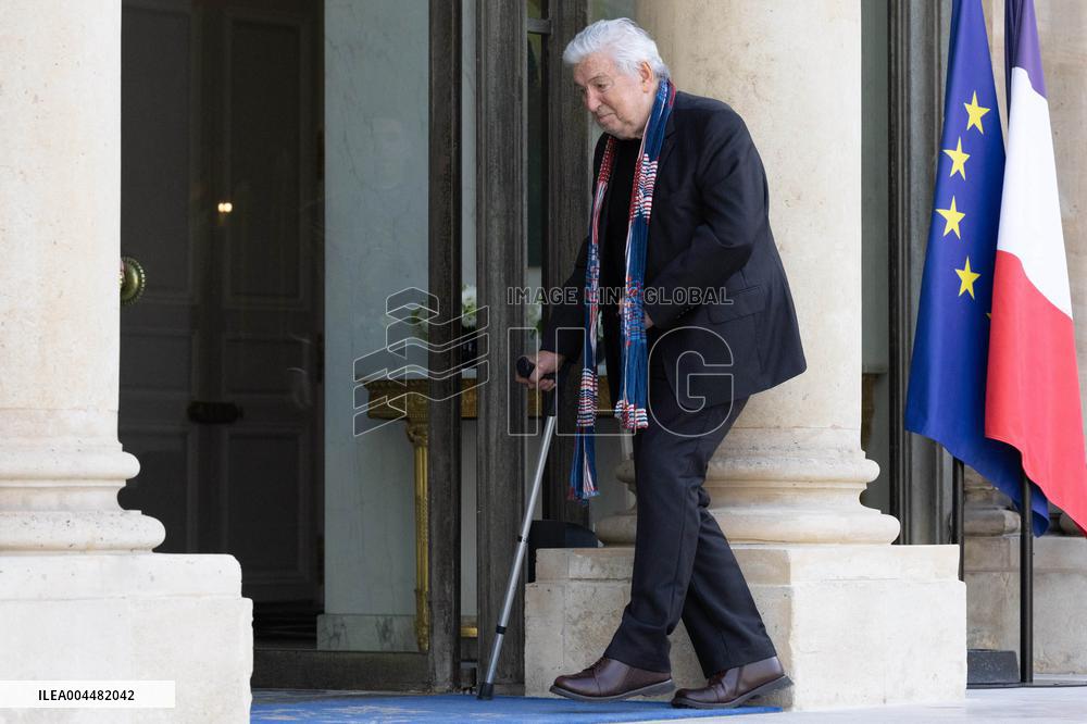 Ceremony at the Elysee for 2025 PSG UEFA Victory - Paris