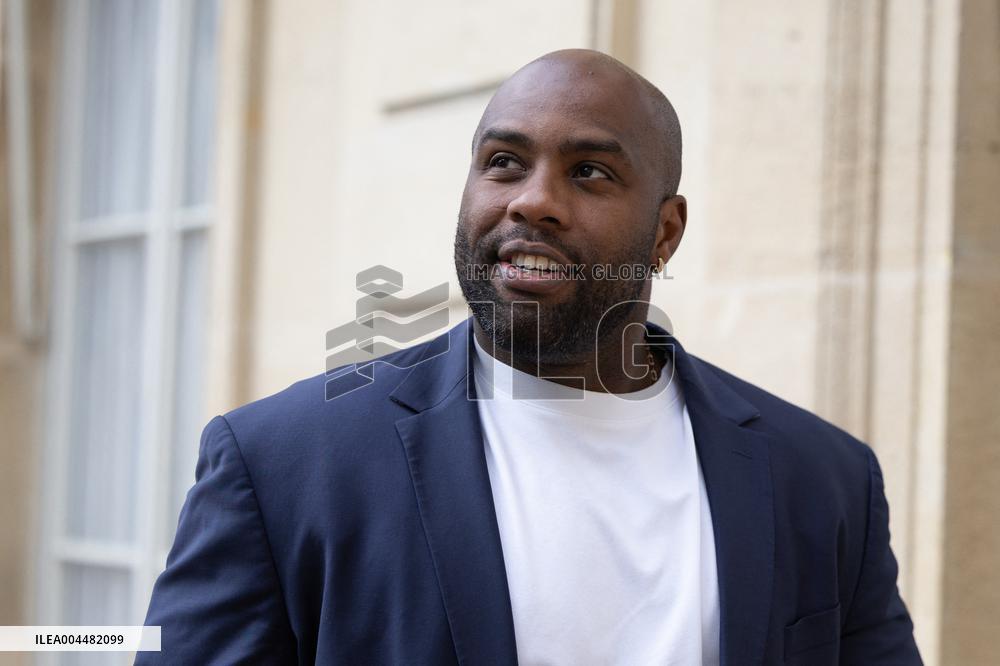 Ceremony at the Elysee for 2025 PSG UEFA Victory - Paris
