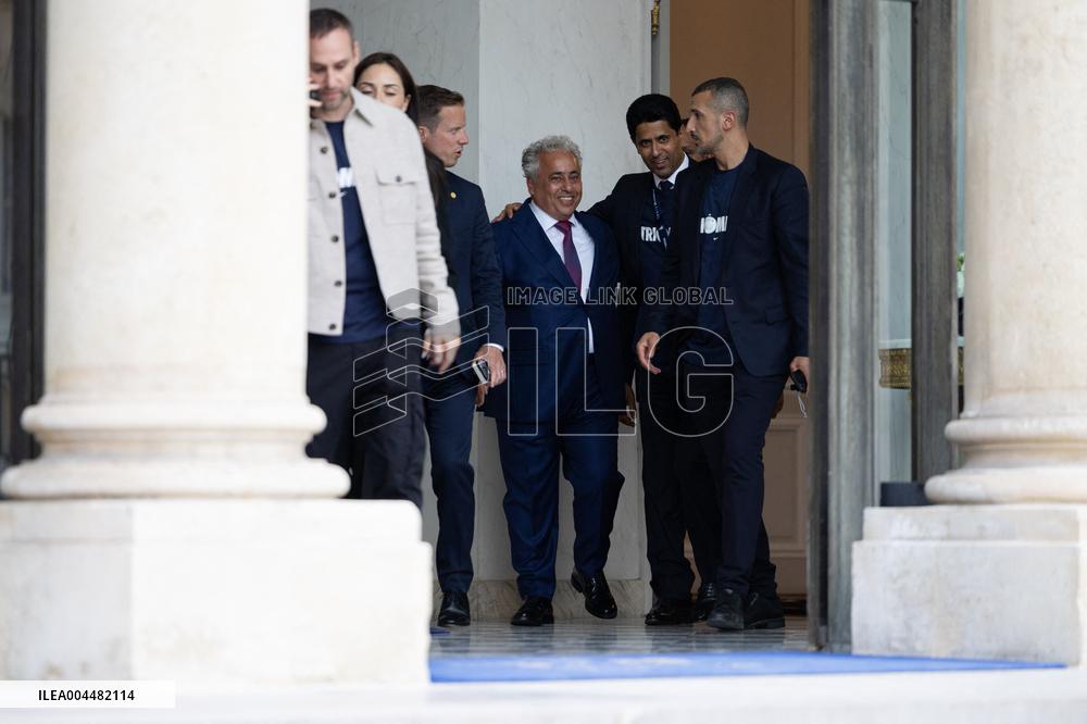 Ceremony at the Elysee for 2025 PSG UEFA Victory - Paris