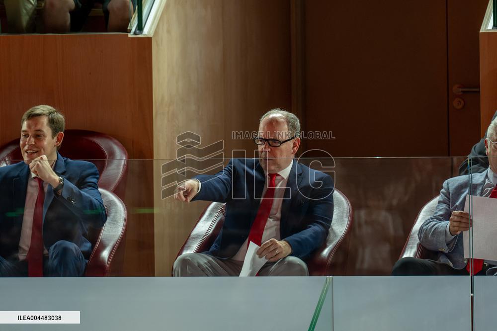 Prince Albert II At  Betclic Elite French Basketball Championship - Monaco