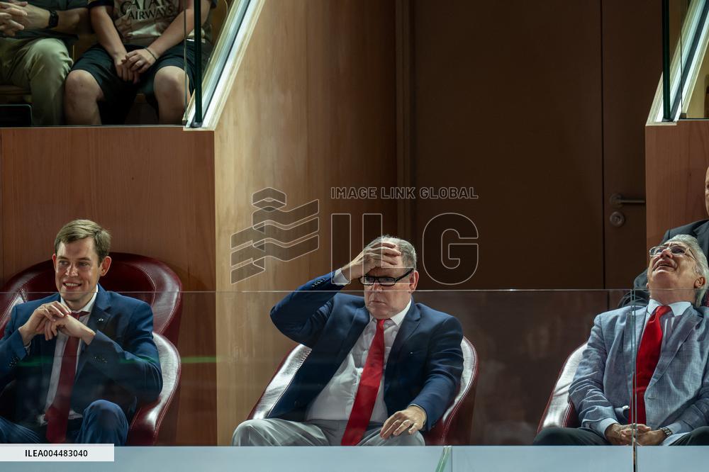 Prince Albert II At  Betclic Elite French Basketball Championship - Monaco