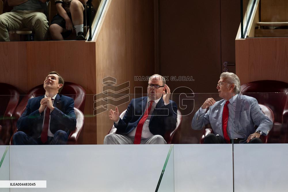 Prince Albert II At  Betclic Elite French Basketball Championship - Monaco