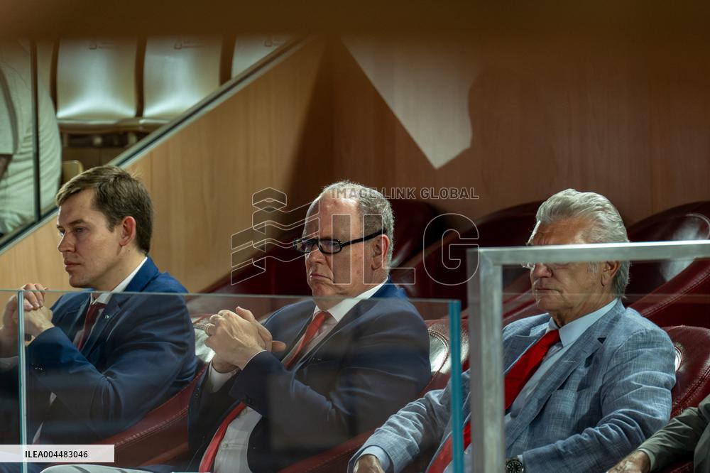 Prince Albert II At  Betclic Elite French Basketball Championship - Monaco