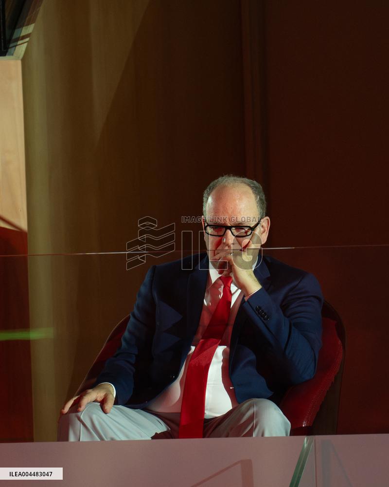 Prince Albert II At  Betclic Elite French Basketball Championship - Monaco