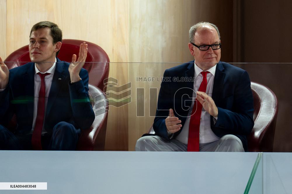 Prince Albert II At  Betclic Elite French Basketball Championship - Monaco