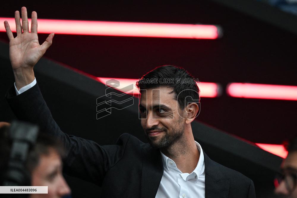Vips at PSG celebration Champions League trophy at Parc des Princes