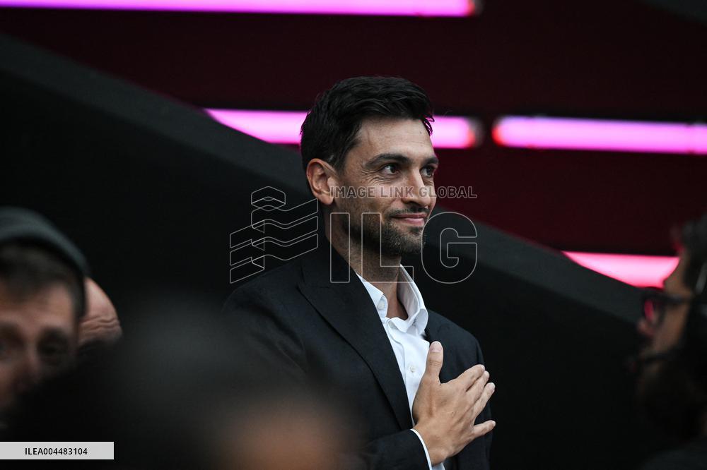 Vips at PSG celebration Champions League trophy at Parc des Princes